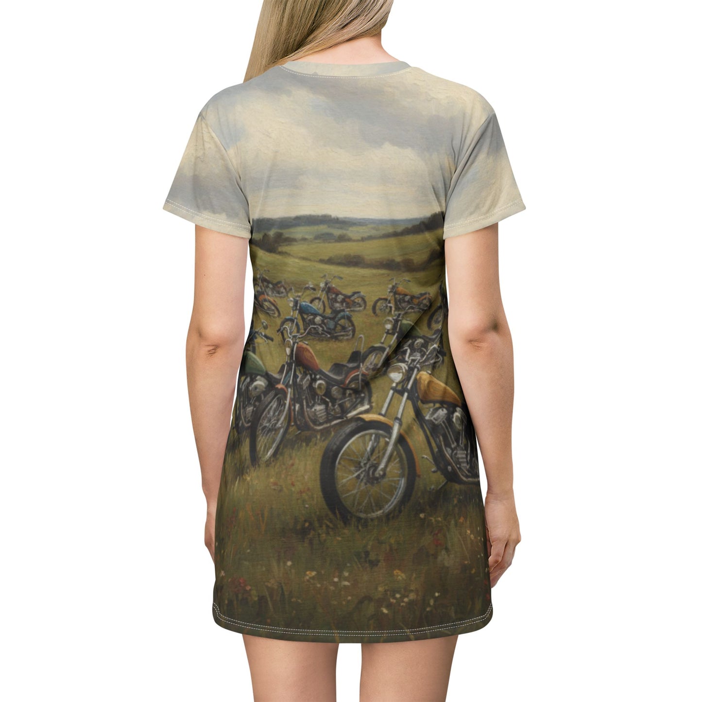 Wild Motorcycles T-Shirt Dress