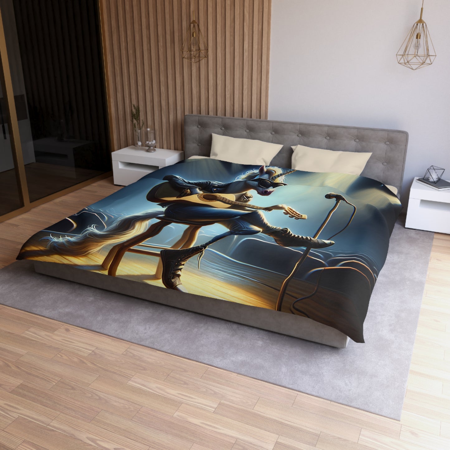 Unicorn Unplugged Microfiber Duvet Cover