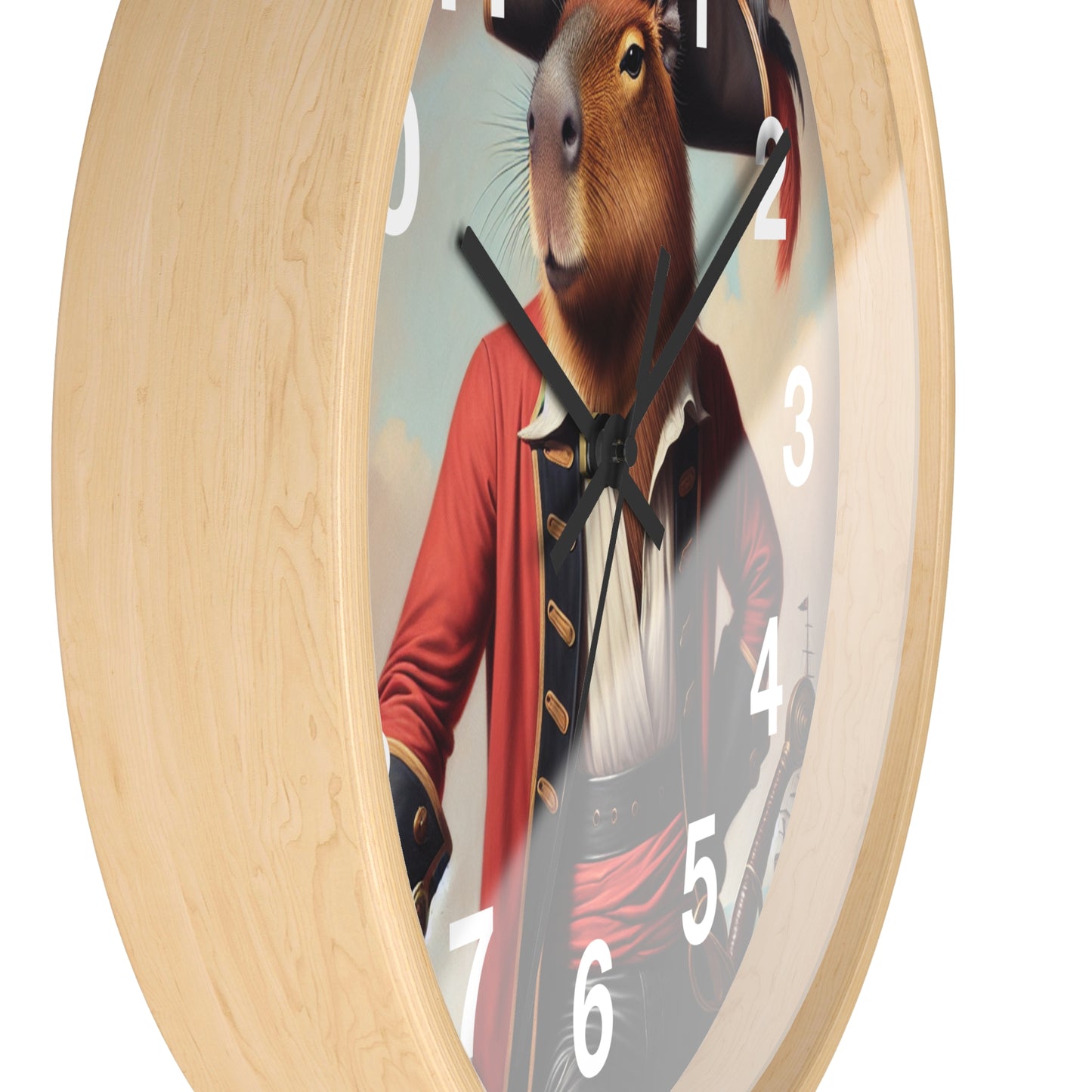 Captain Capybara Wall Clock