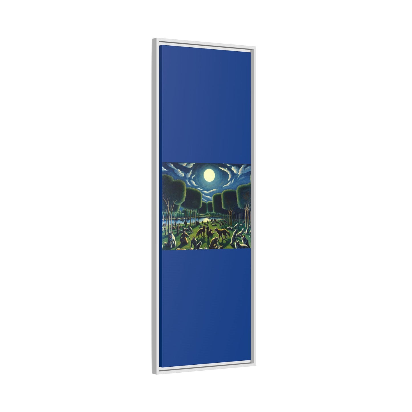 Werewolves at the Waterfront Canvas, Framed (Multi-color)