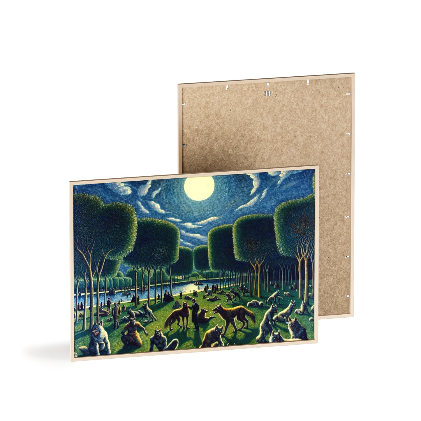 Framed Werewolves at the Waterfront Poster