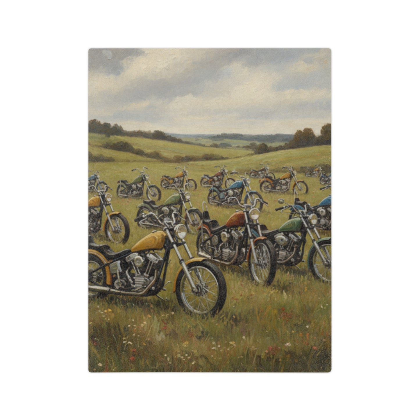 Wild Motorcycles Velveteen Microfiber Blanket