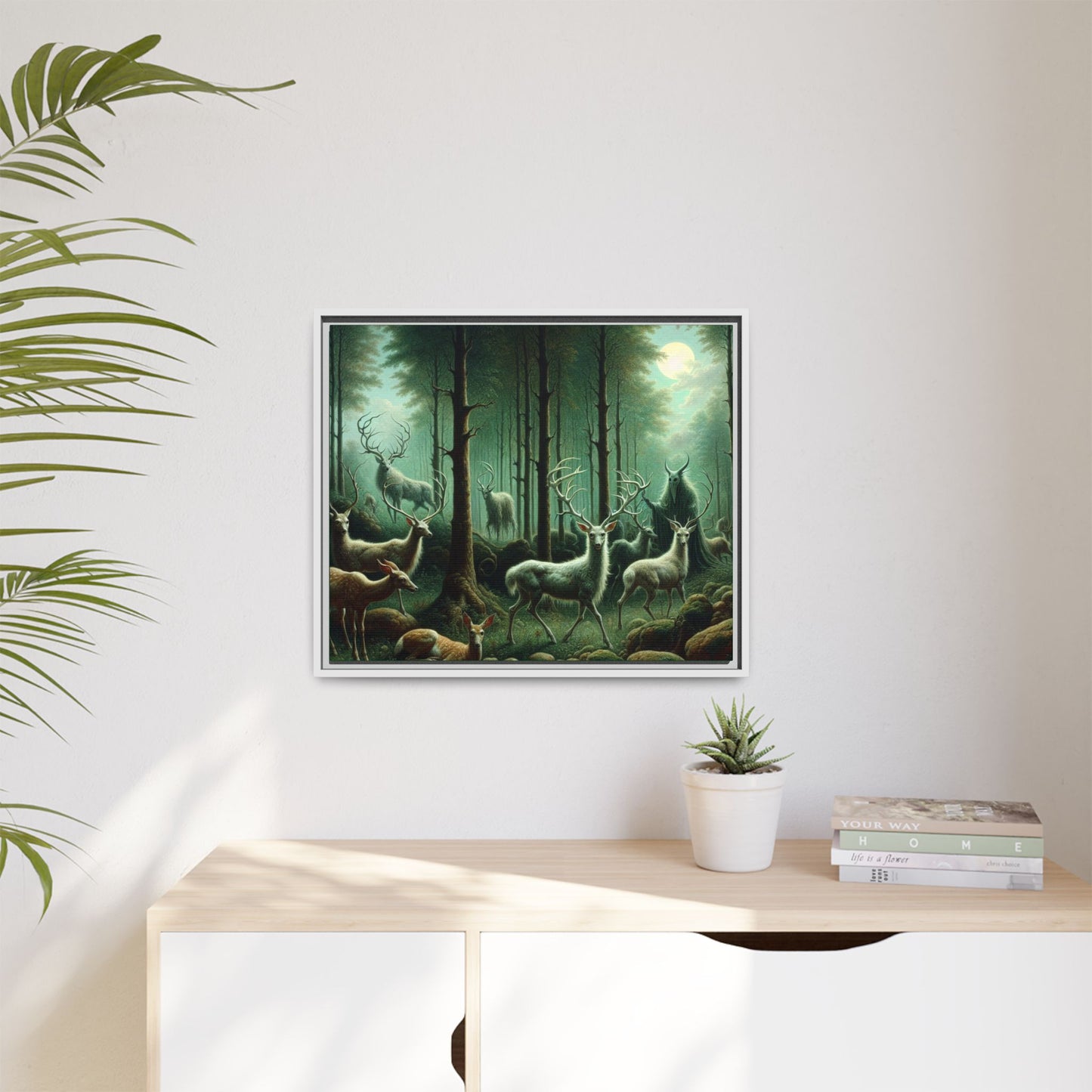 Wendigo Shepherd Canvas, Framed (Multi-color)