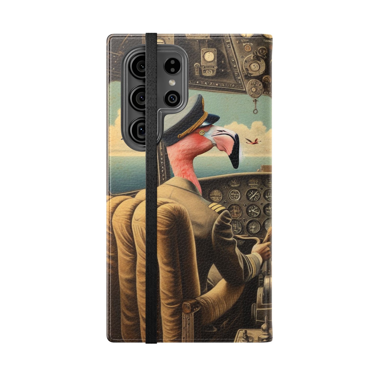 Flamingo Flight Deck Flip Case - iPhone/Galaxy