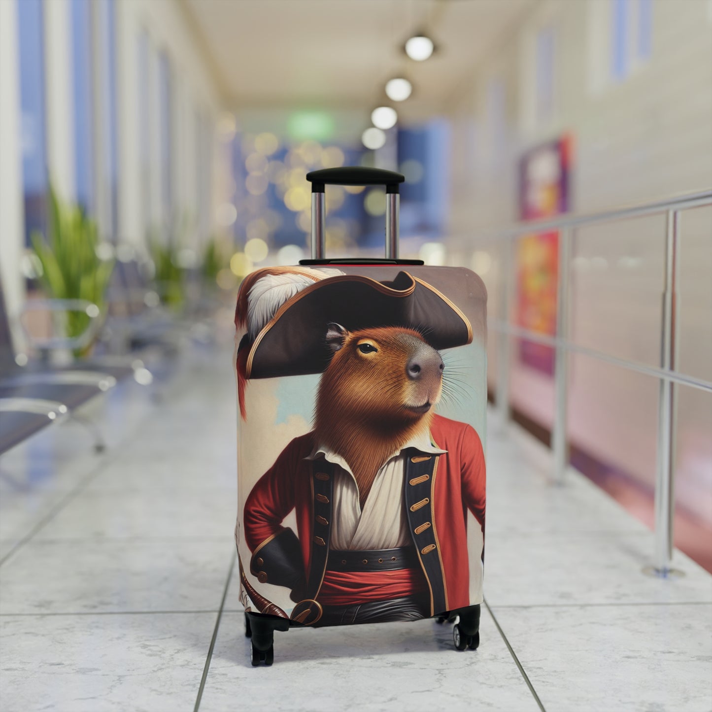 Captain Capybara Luggage Cover