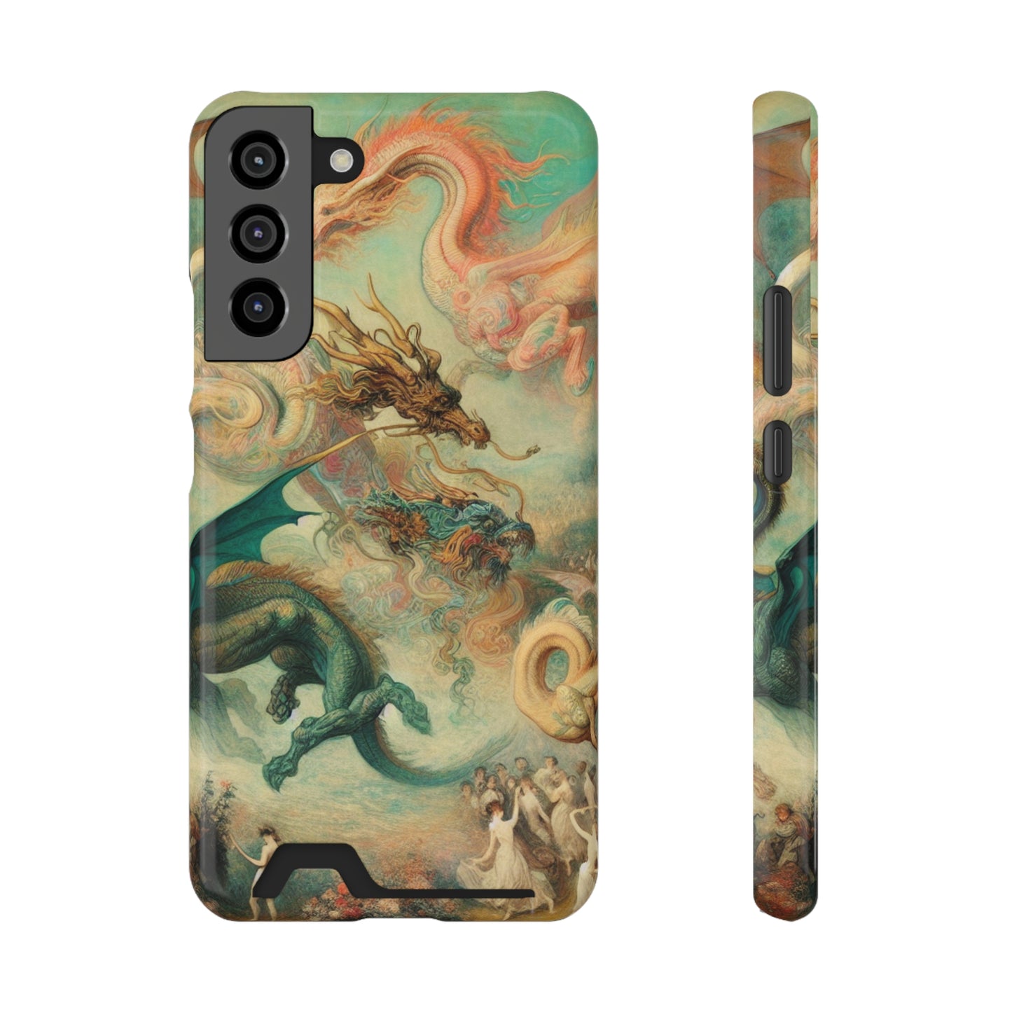 Degas Dreams of Dragons Phone Case with Card Holder - GALAXY