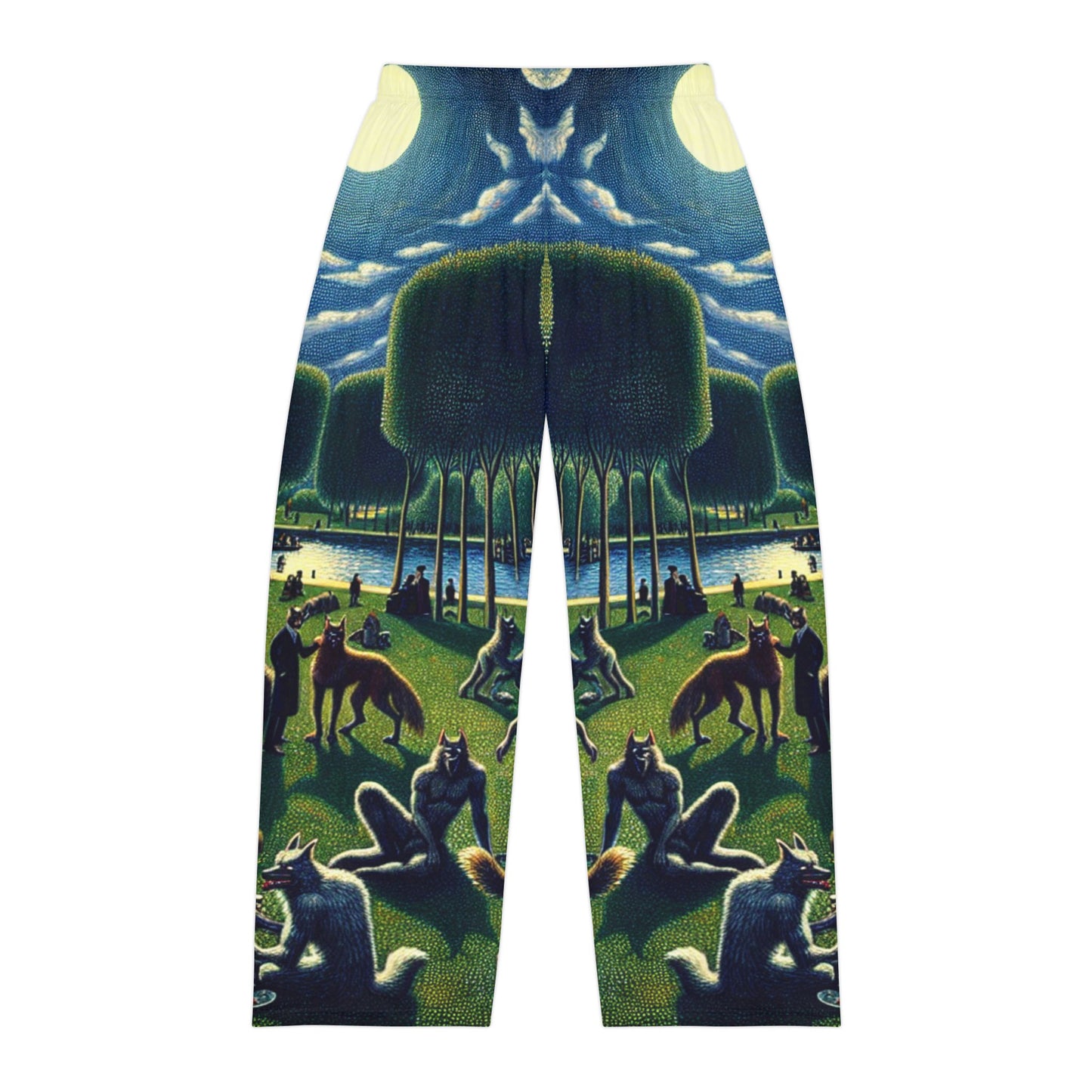 Werewolves at the Waterfront Men's Pajama Pants
