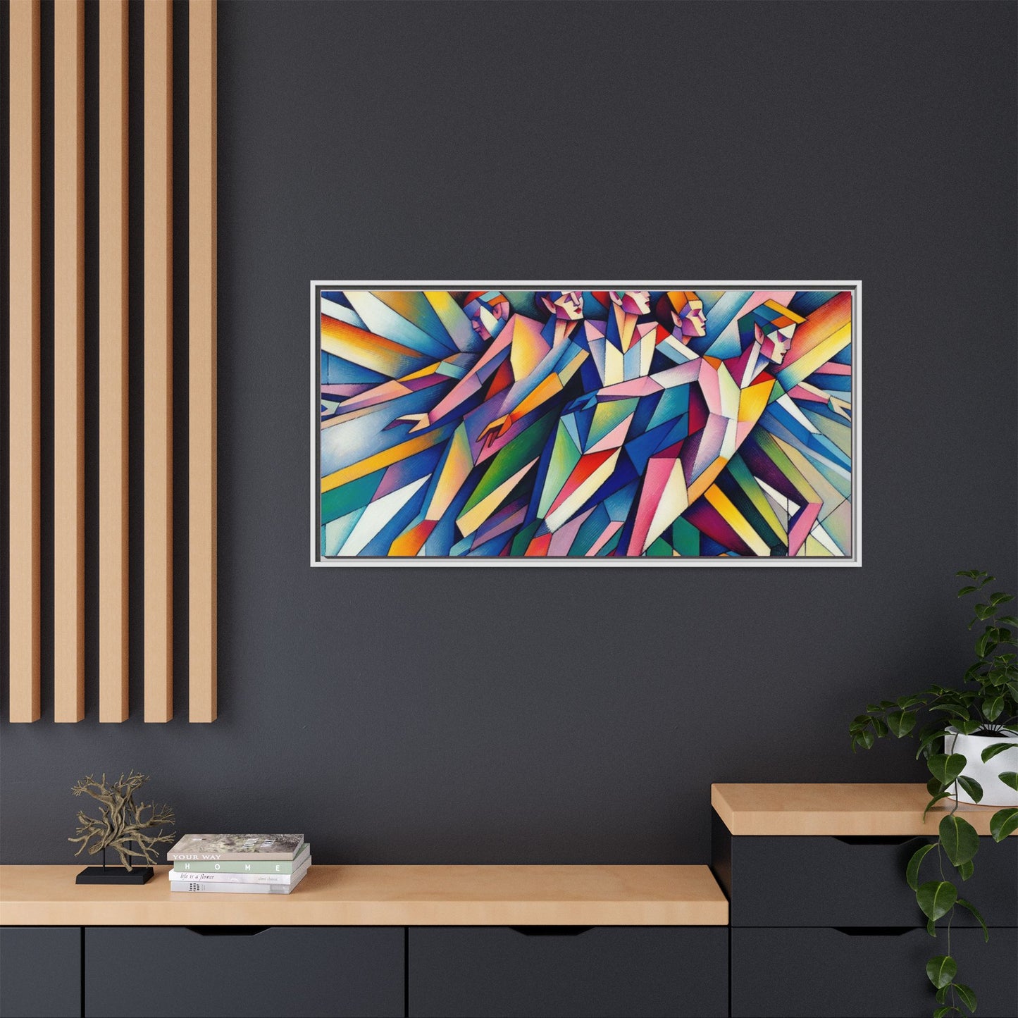 Picasso's Pixies Canvas, Framed (Multi-color)