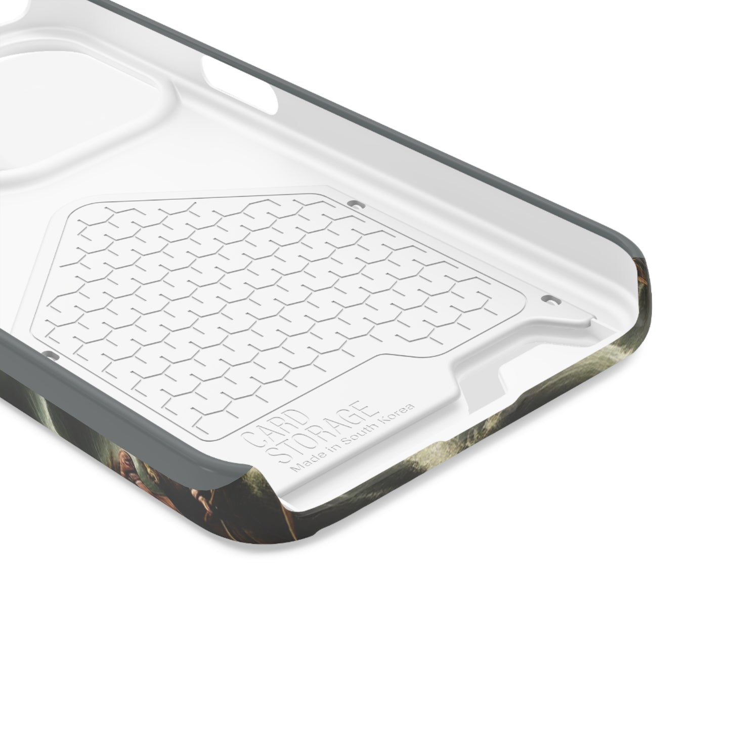 Cthulhu in the Storm Phone Case with Card Holder - IPHONE