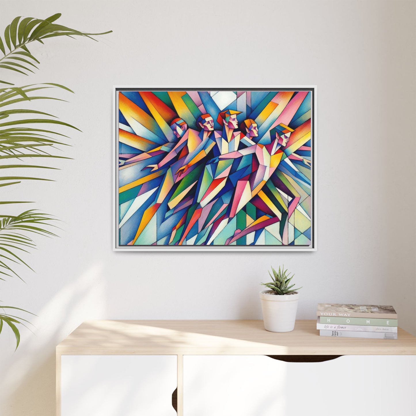 Picasso's Pixies Canvas, Framed (Multi-color)