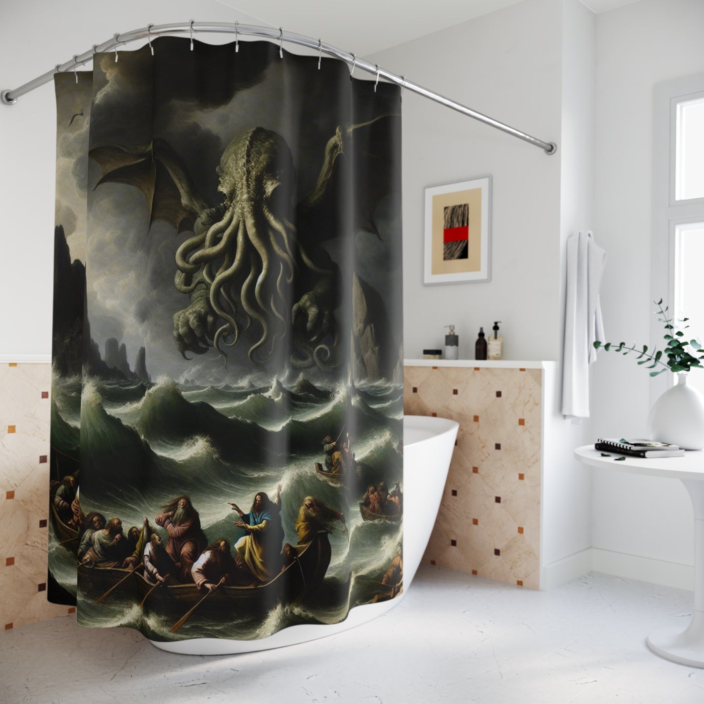 Cthulhu in the Storm Shower Curtain