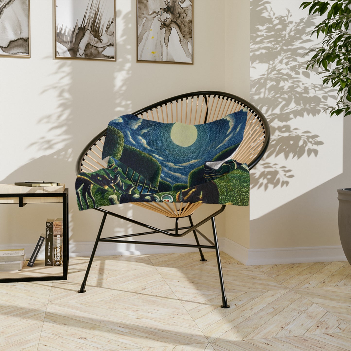 Werewolves at the Waterfront Velveteen Microfiber Blanket