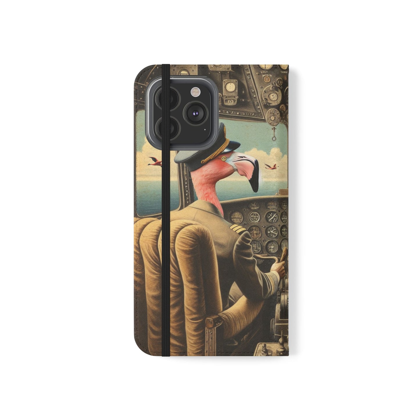 Flamingo Flight Deck Flip Case - iPhone/Galaxy