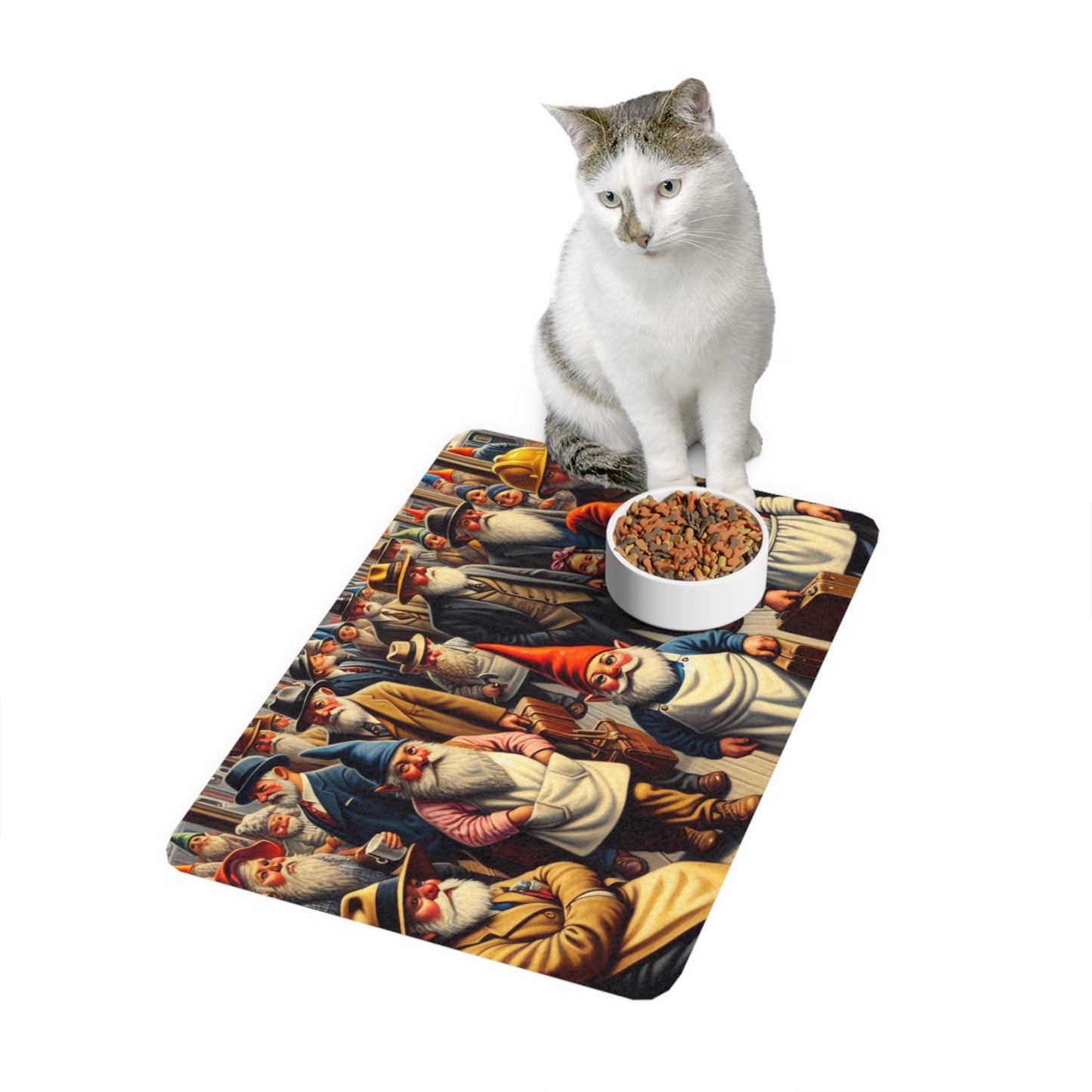 The Gnome-mute Home Pet Food Mat