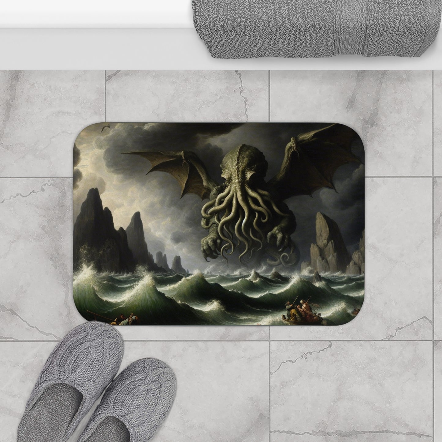 Cthulhu in the Storm Bath Mat