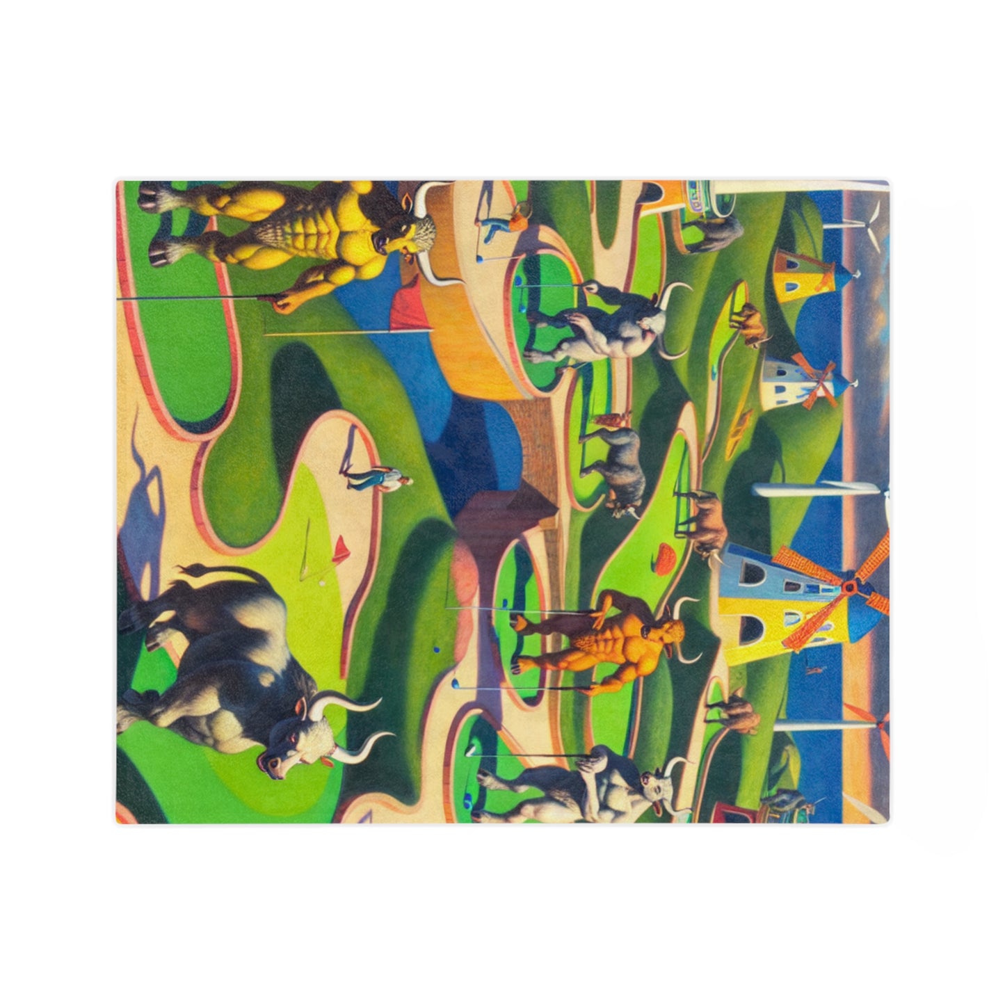 Mini-taur Golf Velveteen Microfiber Blanket