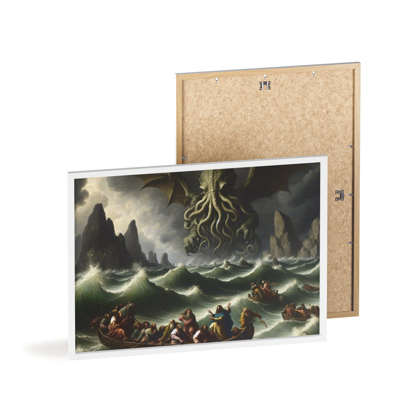 Framed Cthulhu in the Storm Poster