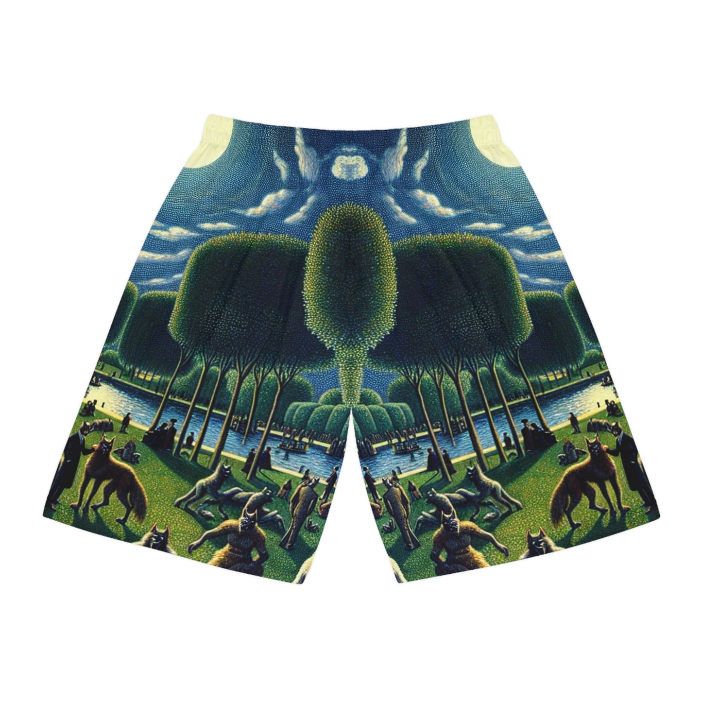 Werewolves at the Waterfront Basketball Shorts