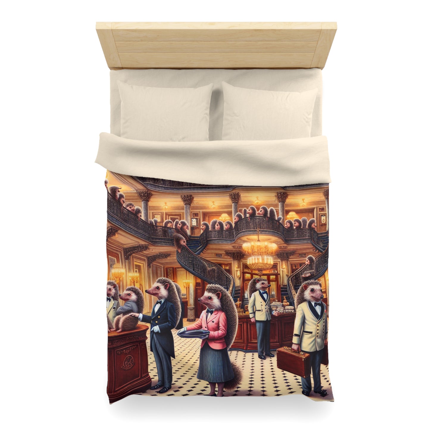 Hedgehog Hotel Microfiber Duvet Cover