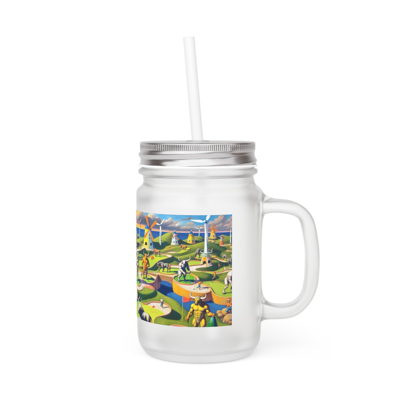 Mini-taur Golf Mason Jar Tumbler