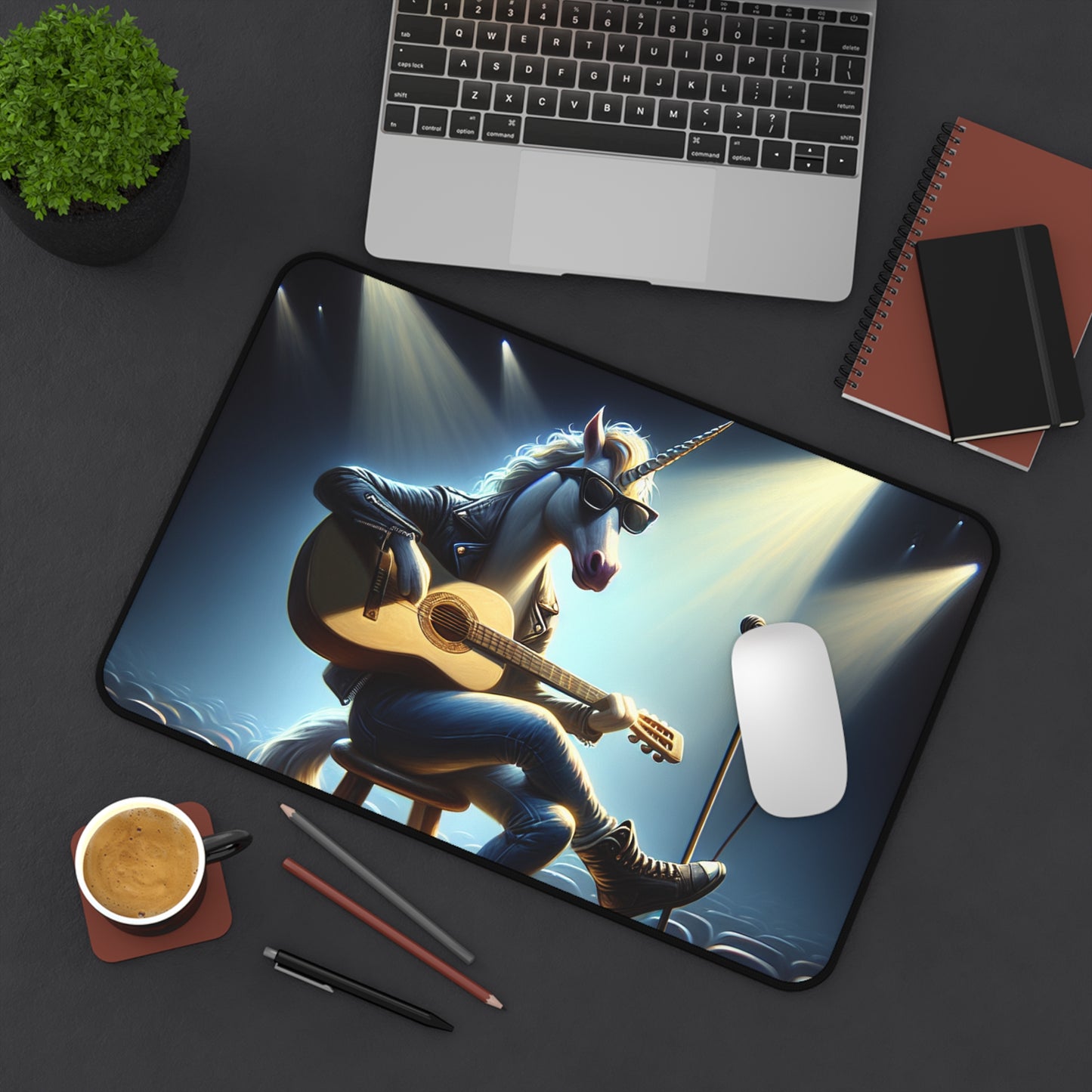 Unicorn Unplugged Desk Mat