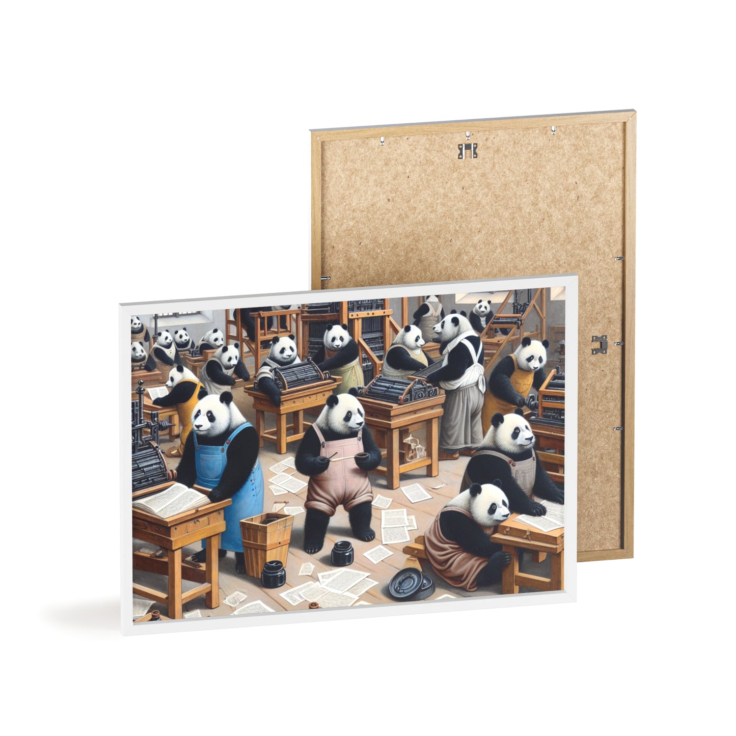 Framed Printing Pandamonium Poster