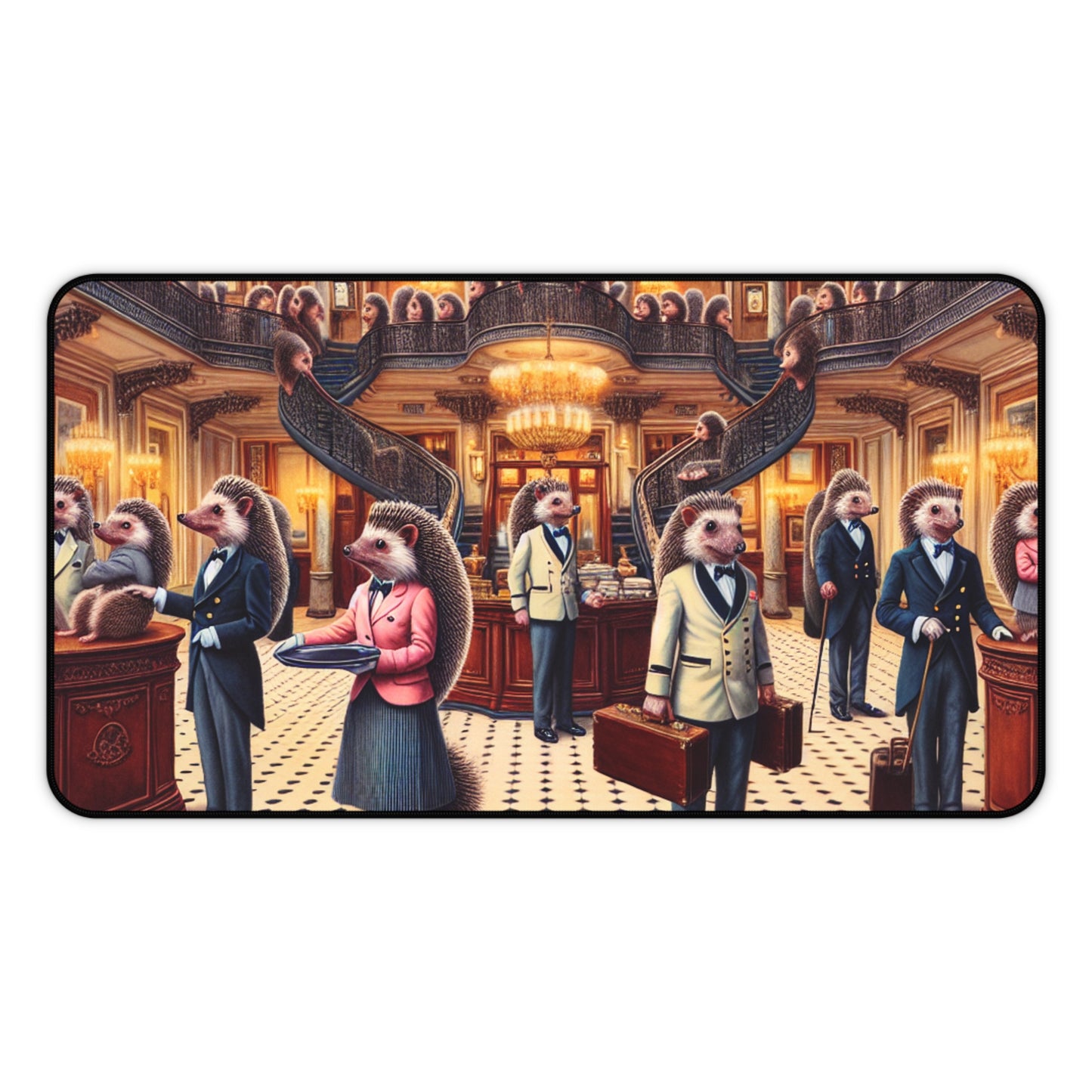 Hedgehog Hotel Desk Mat