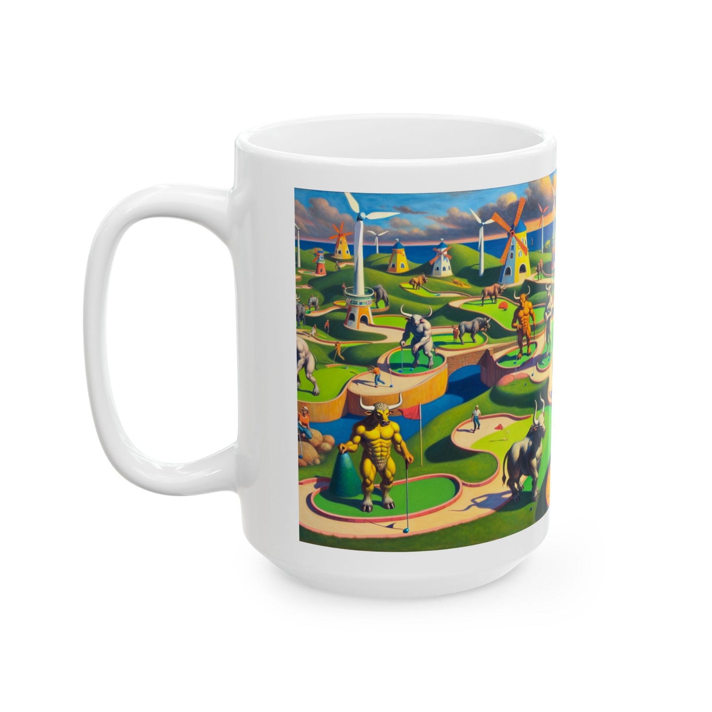 Mini-taur Golf Ceramic Mug
