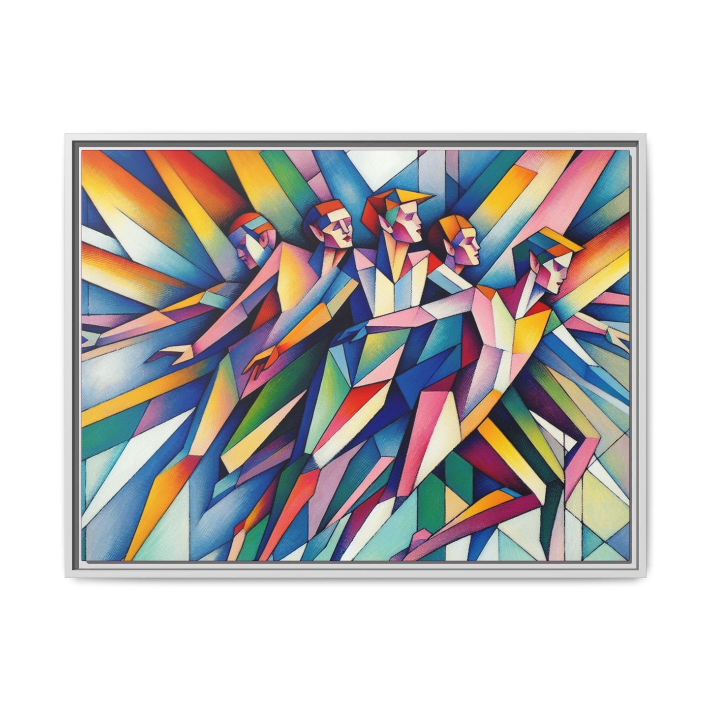 Picasso's Pixies Canvas, Framed (Multi-color)