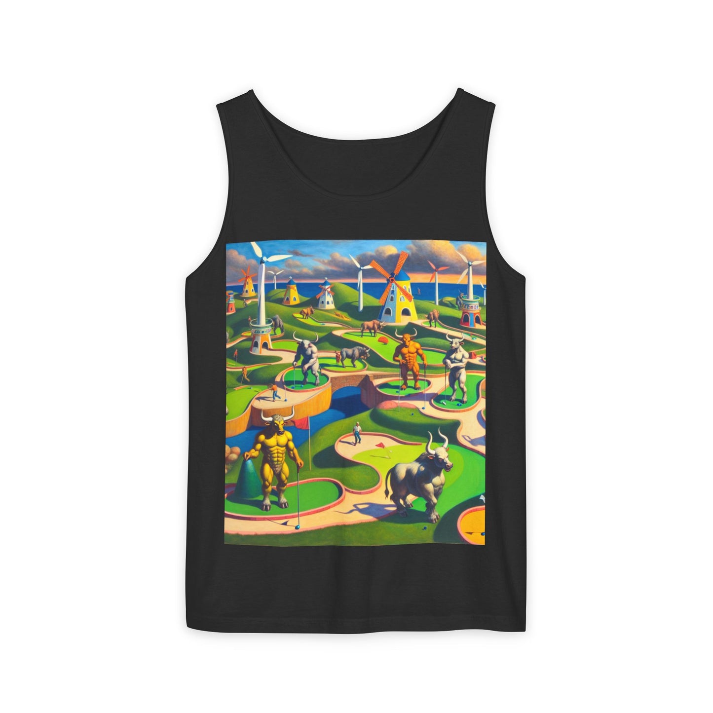 Mini-taur Golf Unisex Tank Top