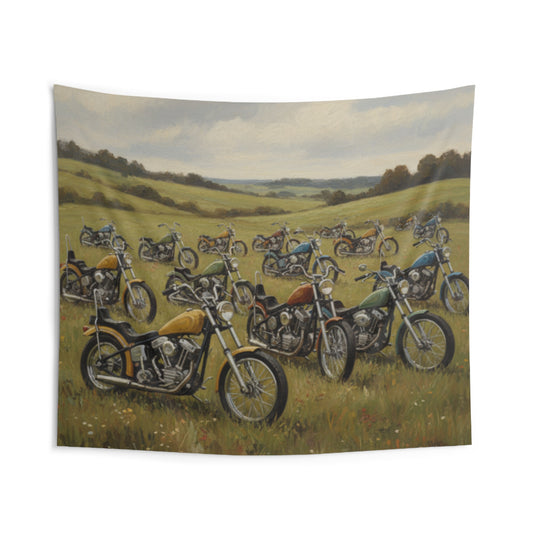 Wild Motorcycles Wall Tapestry