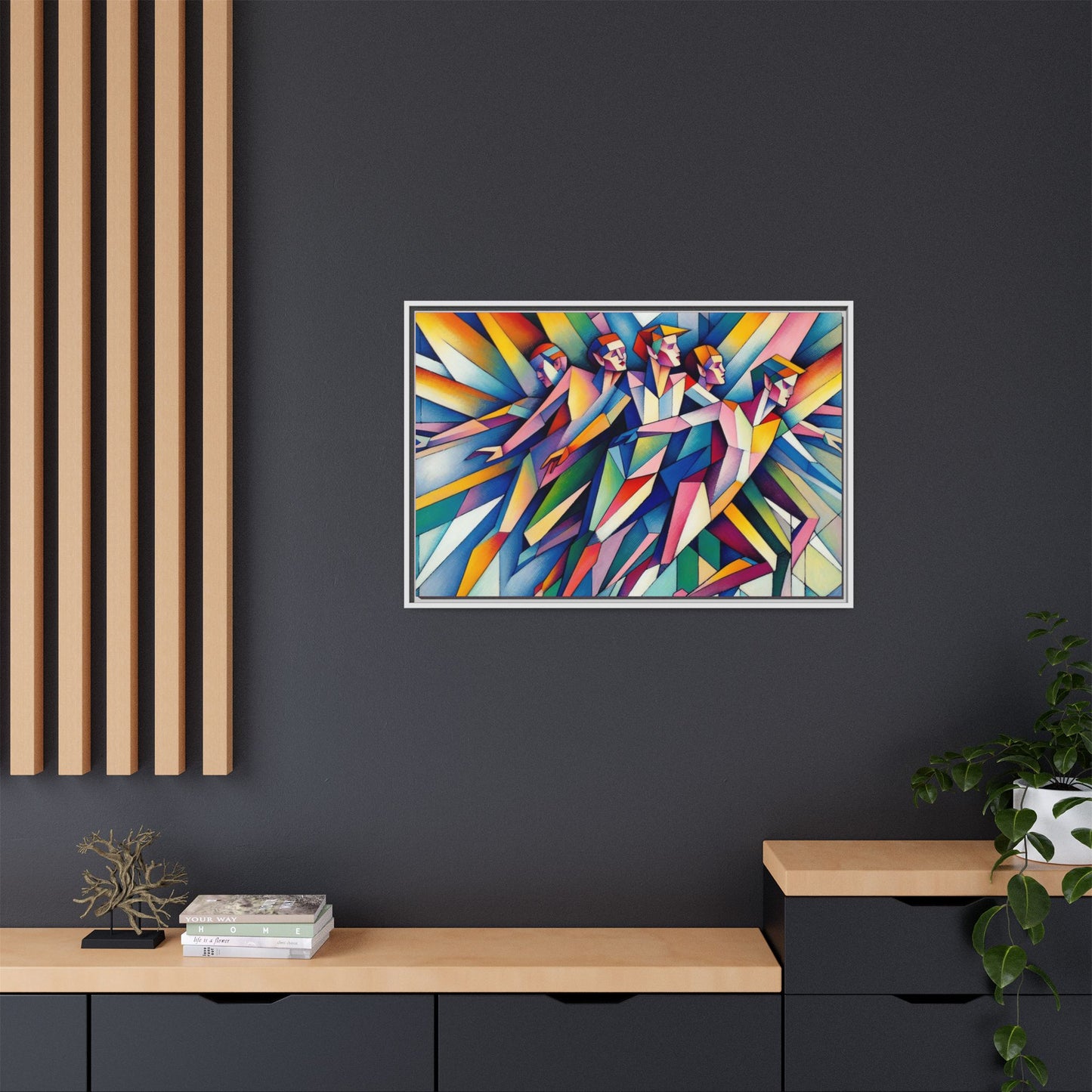Picasso's Pixies Canvas, Framed (Multi-color)