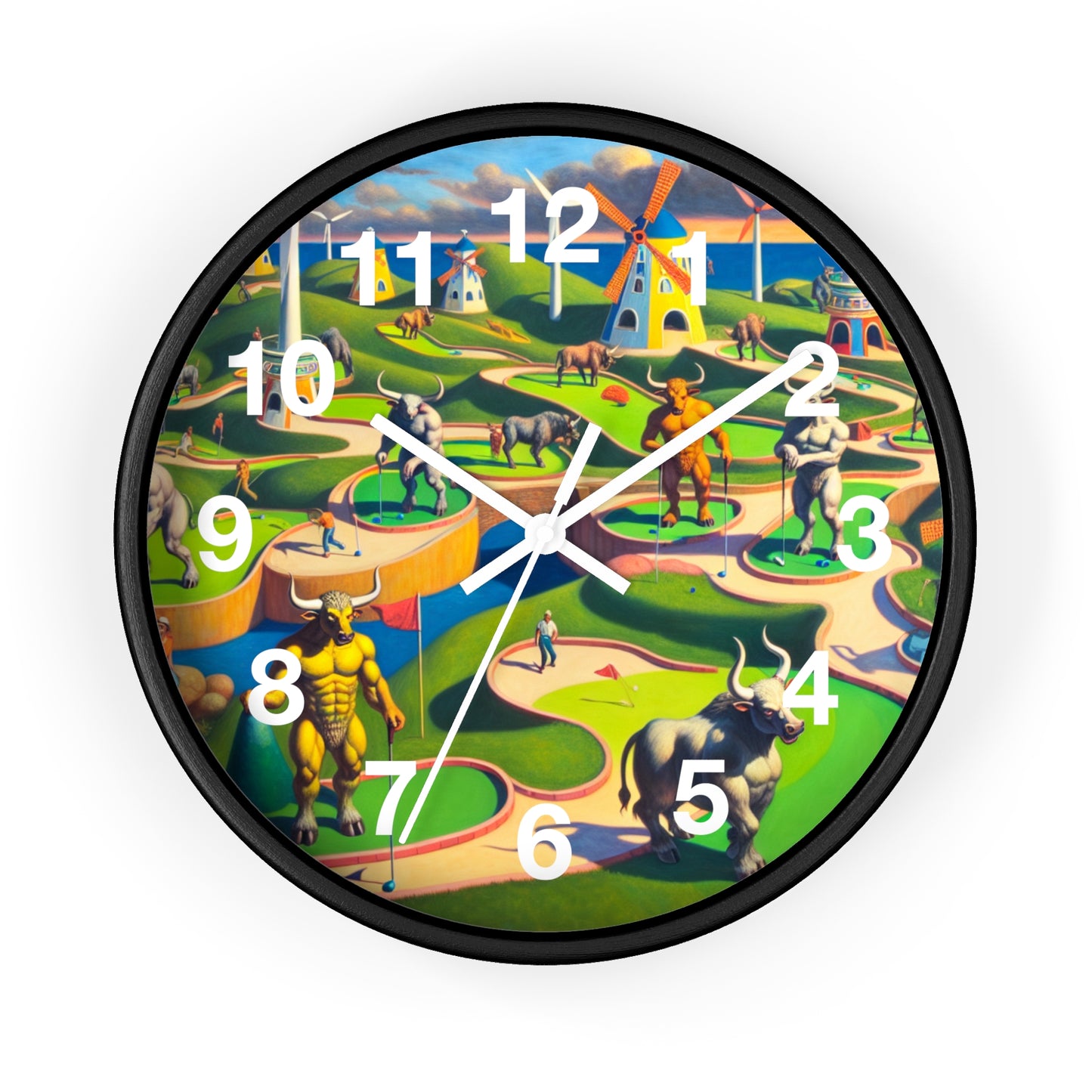 Mini-taur Golf Wall Clock
