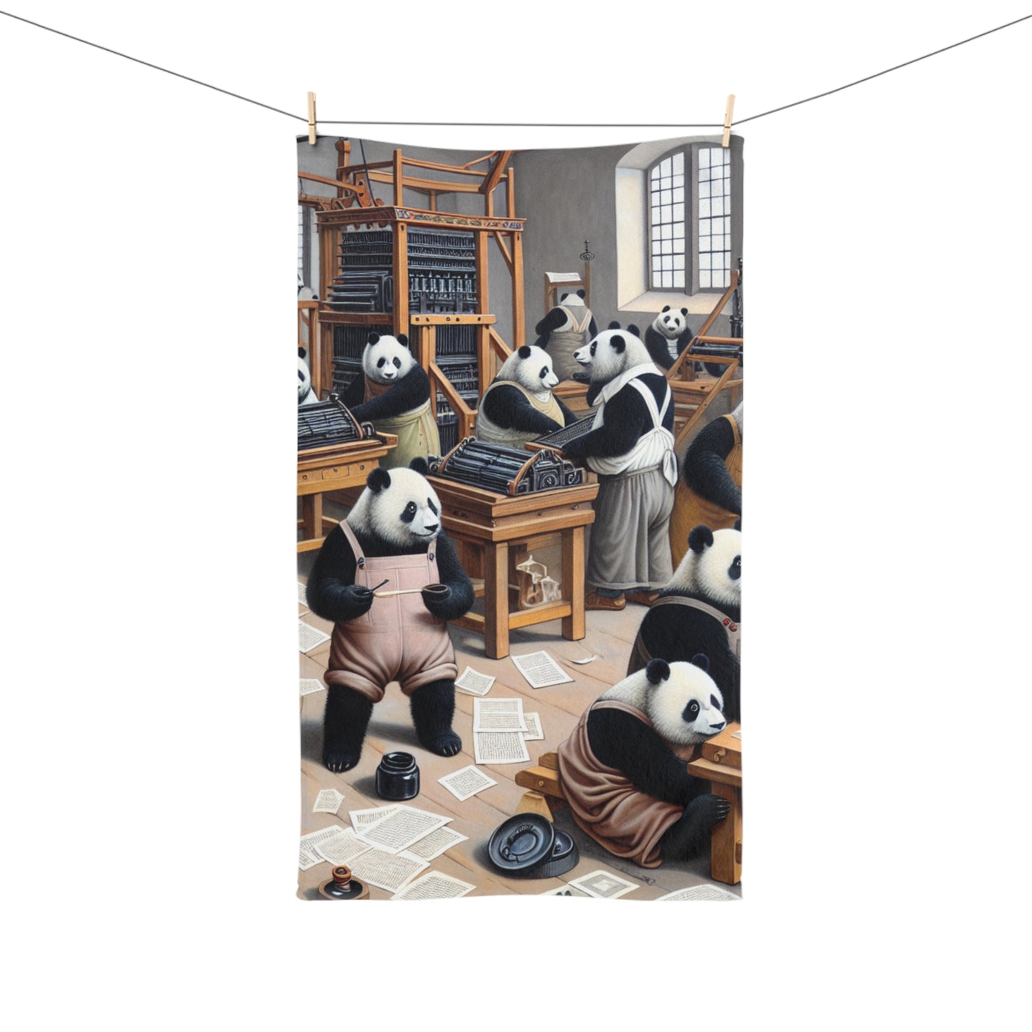 Printing Pandamonium Hand Towel