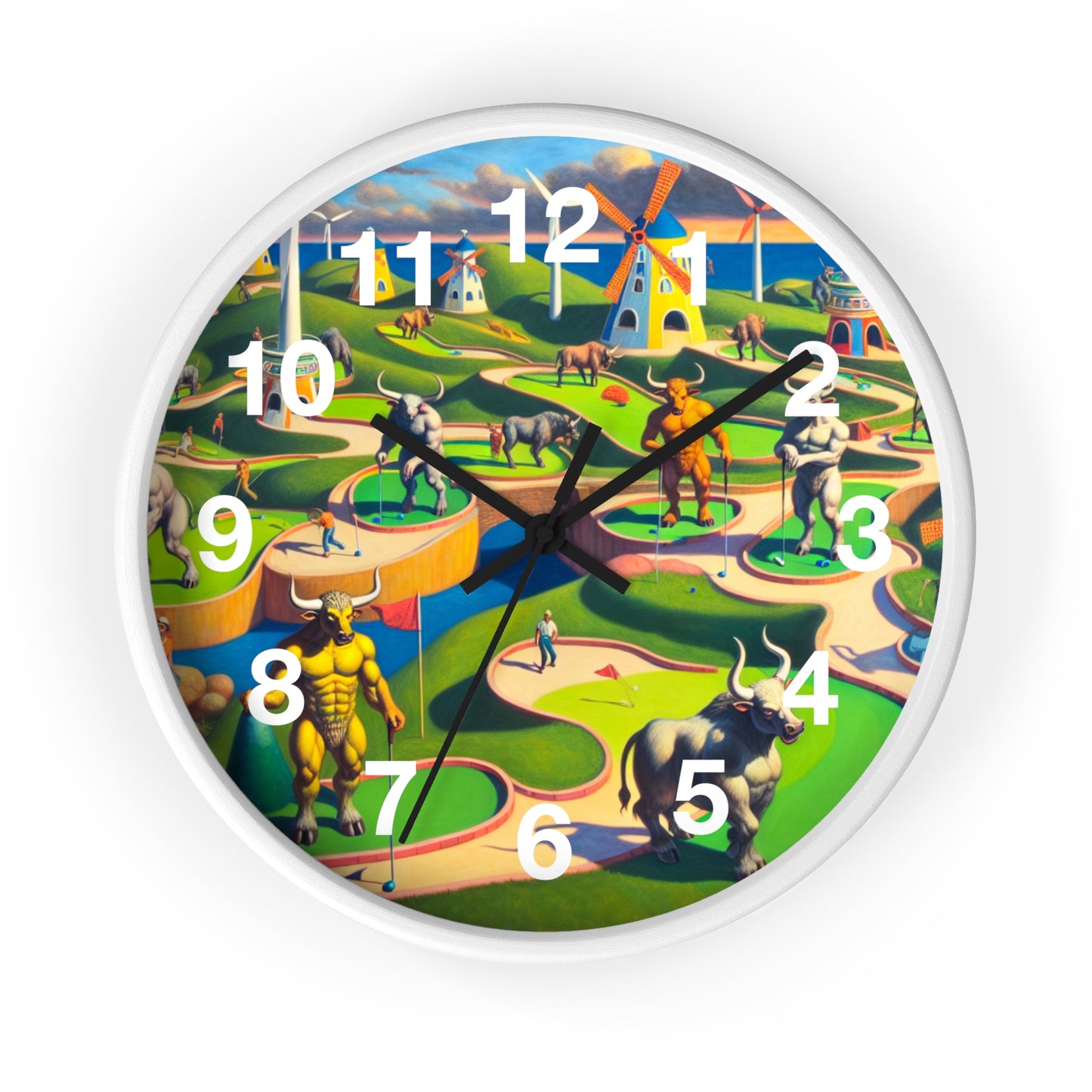 Mini-taur Golf Wall Clock