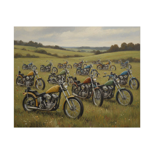 Wild Motorcycles Rolled Poster - HORIZONTAL