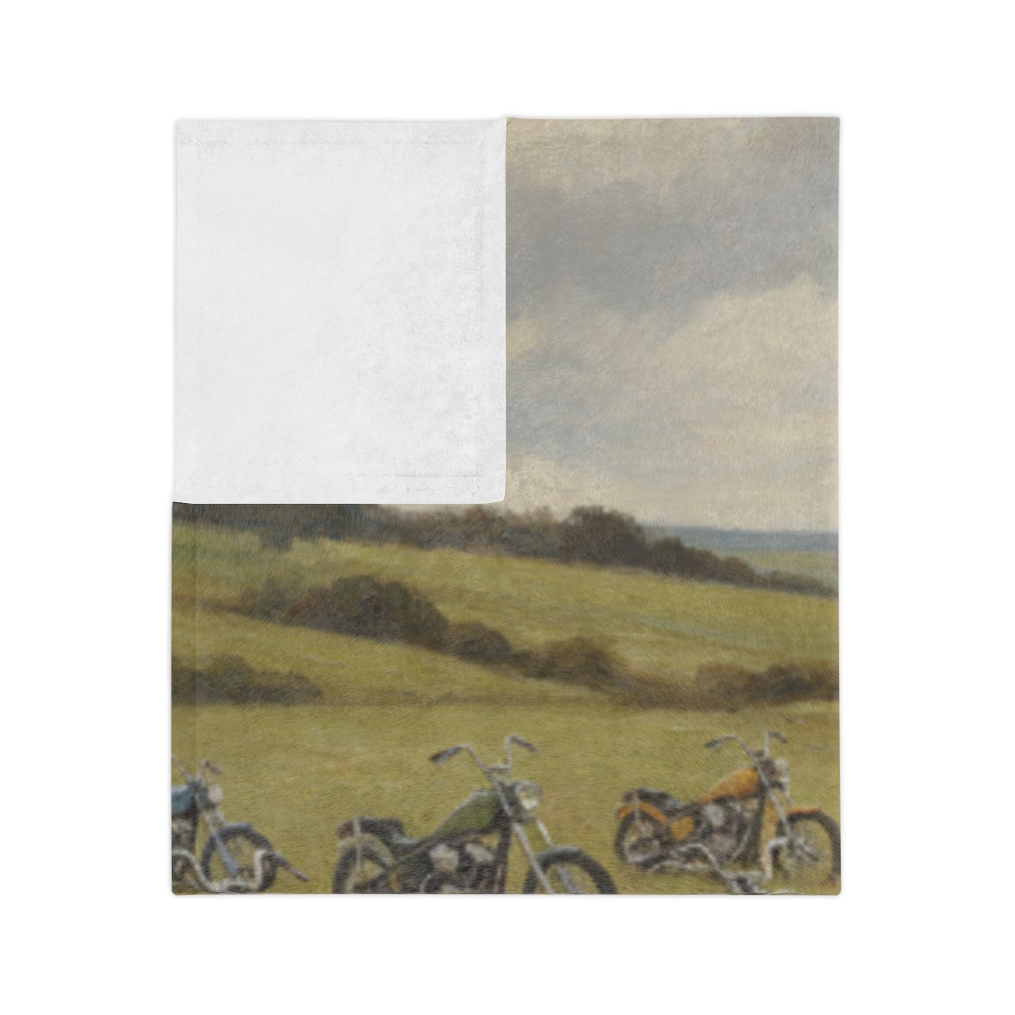 Wild Motorcycles Velveteen Microfiber Blanket