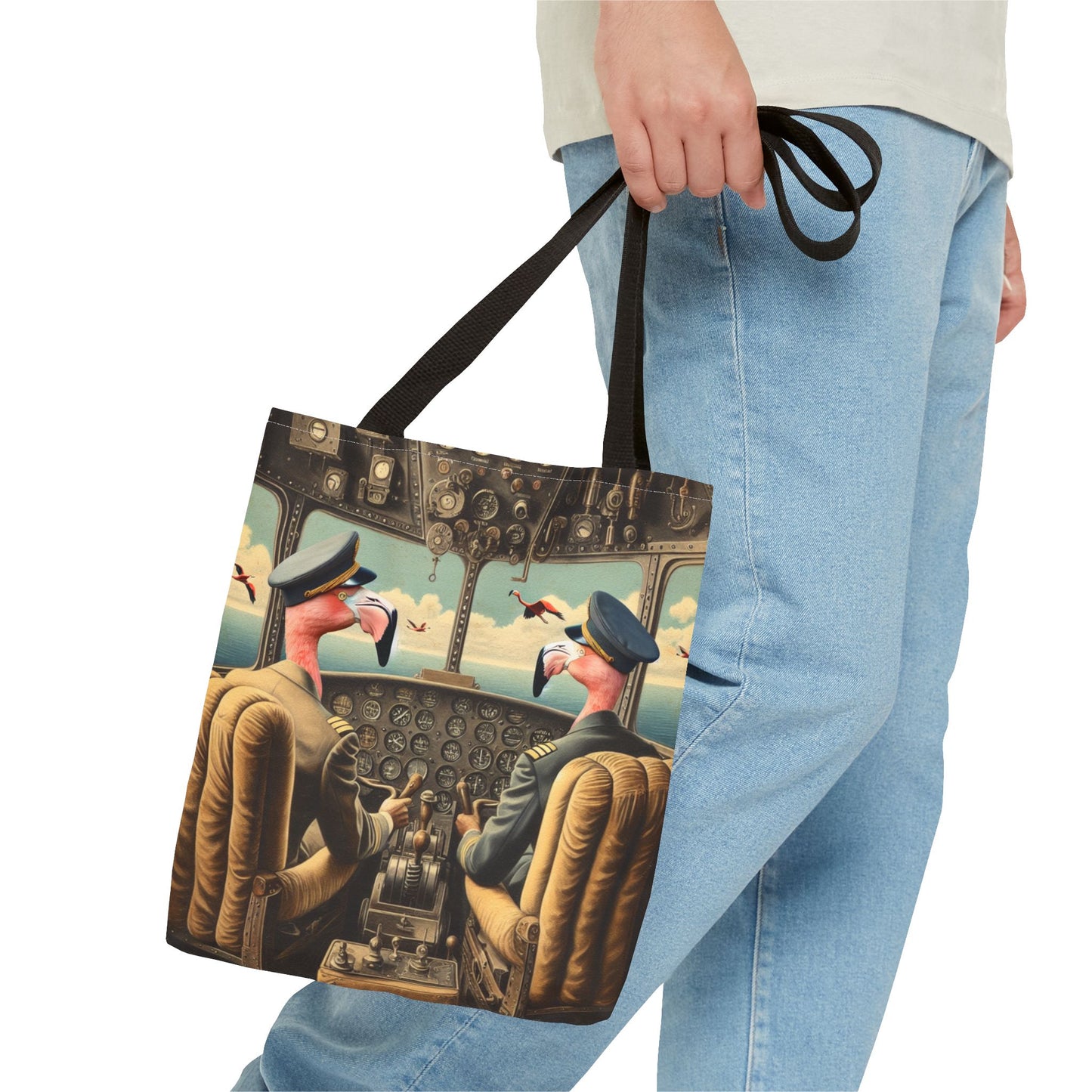 Flamingo Flight Deck Tote Bag