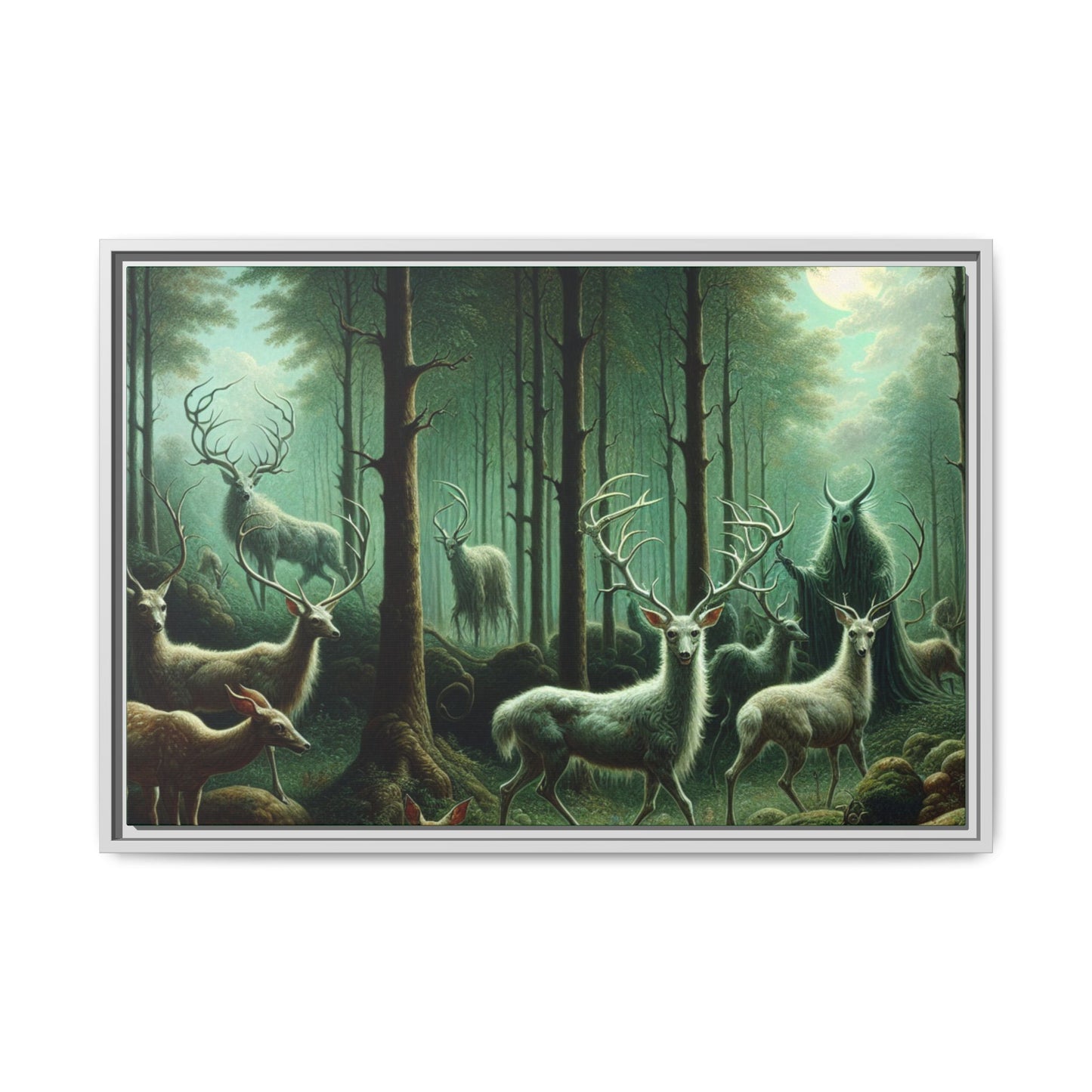 Wendigo Shepherd Canvas, Framed (Multi-color)