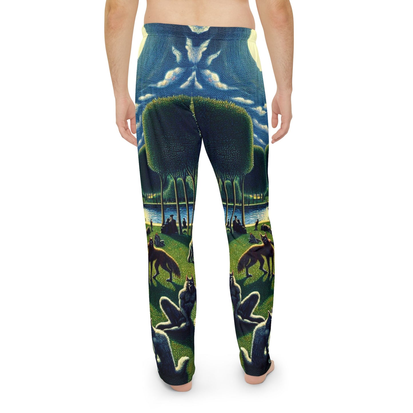 Werewolves at the Waterfront Men's Pajama Pants