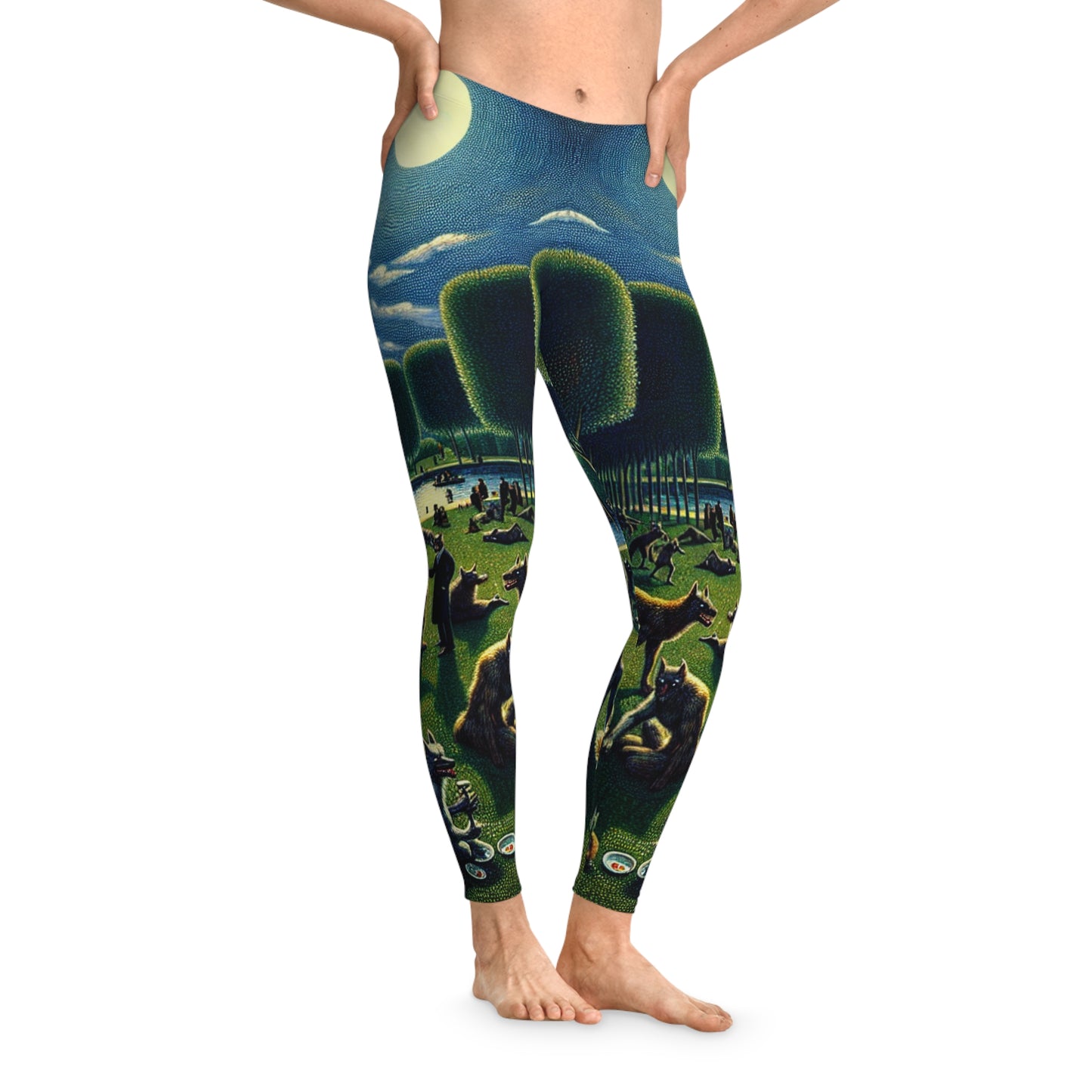 Werewolves at the Waterfront Leggings