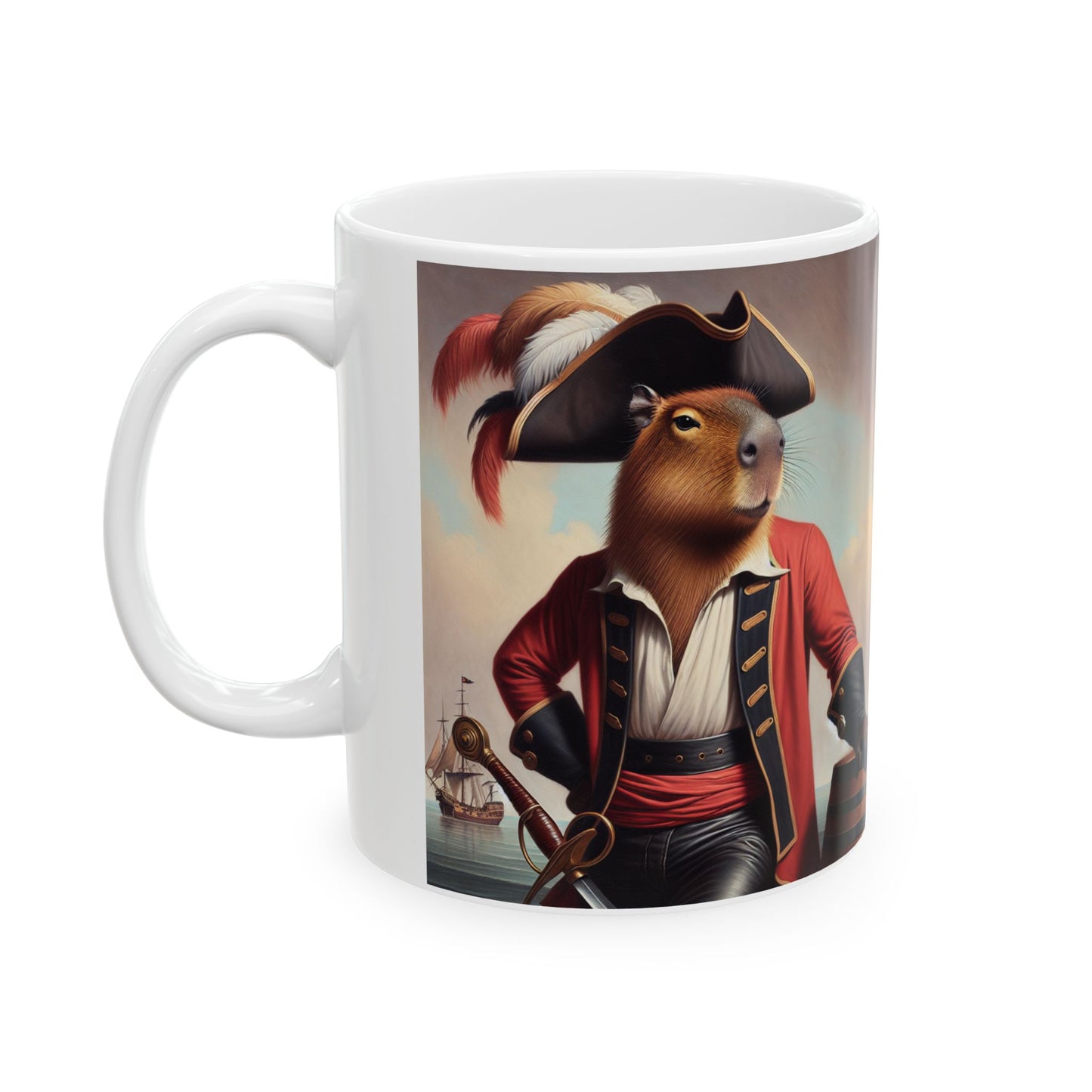 Captain Capybara Ceramic Mug