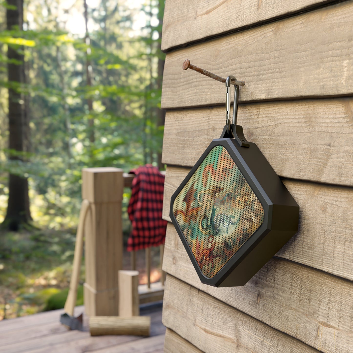 Outdoor Bluetooth Speaker with Degas Dreams of Dragons Design