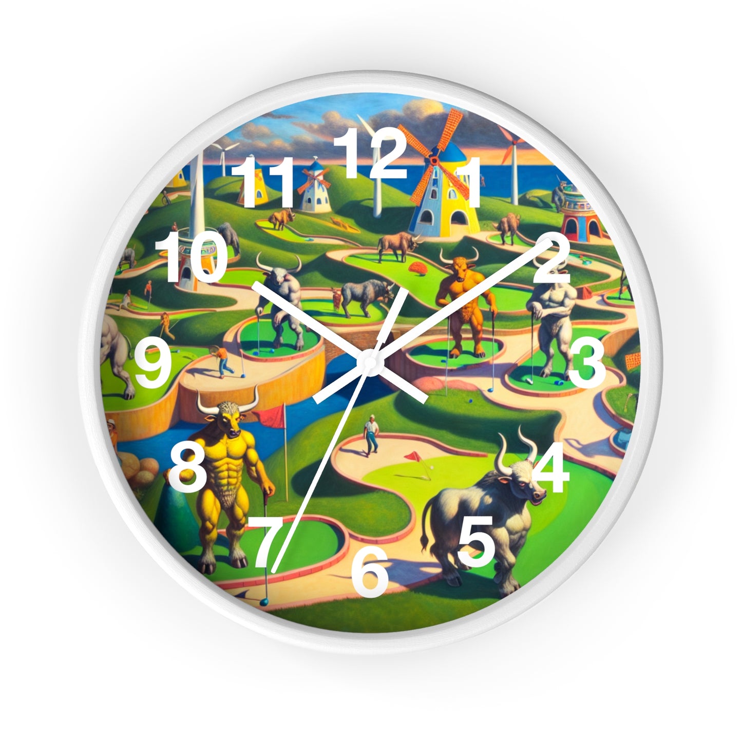 Mini-taur Golf Wall Clock
