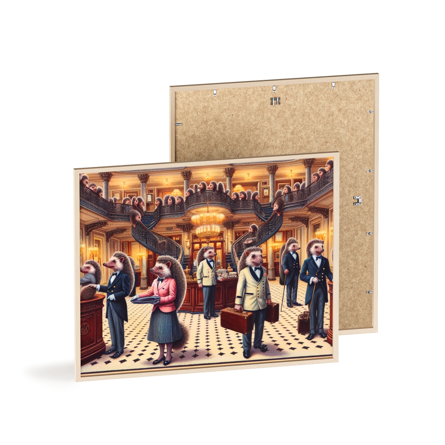 Framed Hedgehog Hotel Poster