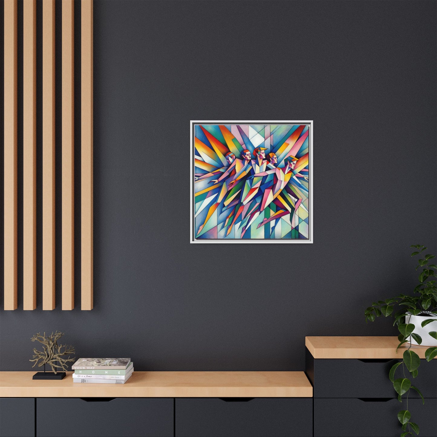 Picasso's Pixies Canvas, Framed (Multi-color)