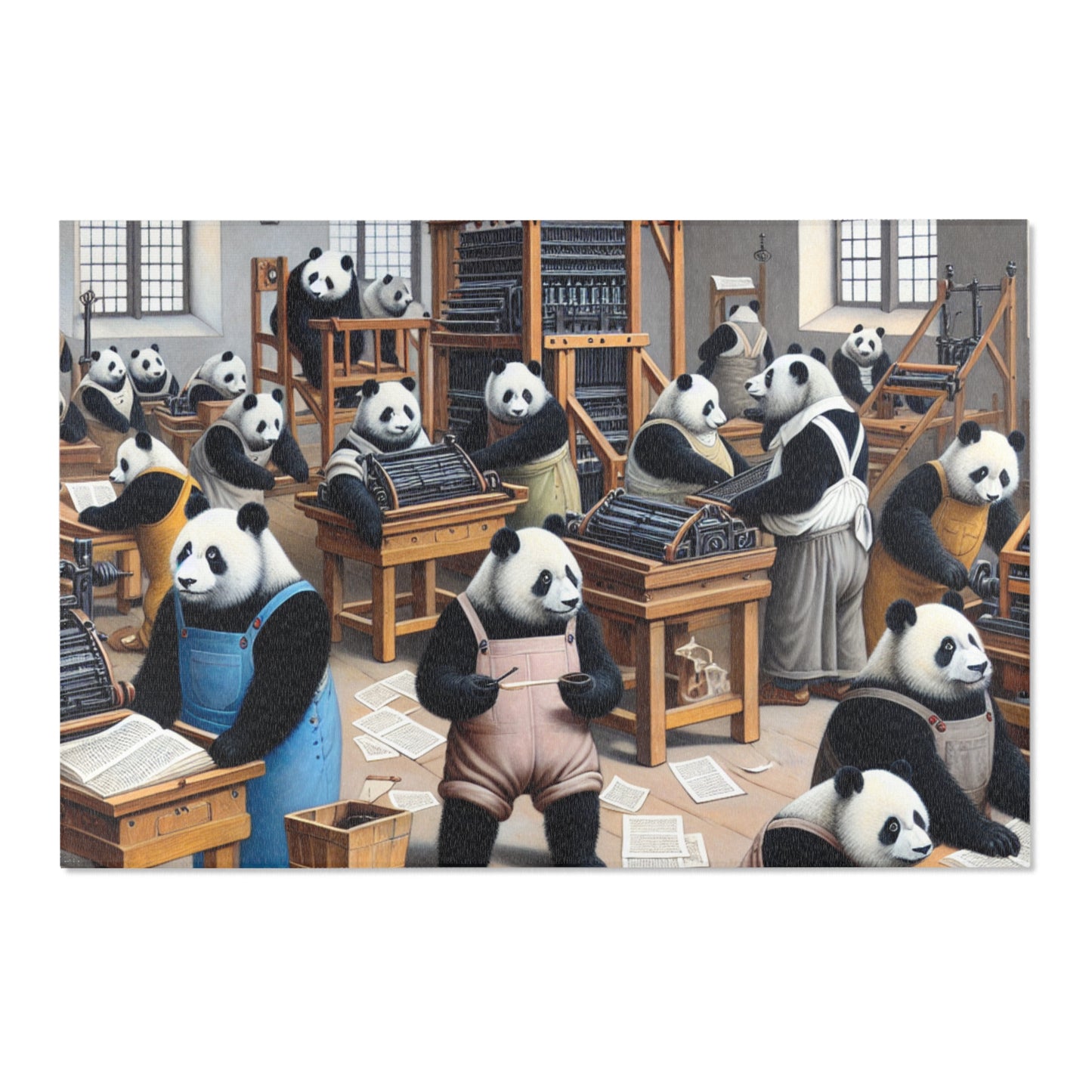 Printing Pandamonium Area Rug - HORIZONTAL