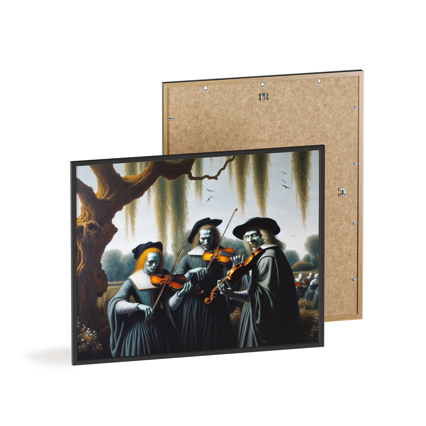 Framed Vermeer's Vampire Violinists Poster