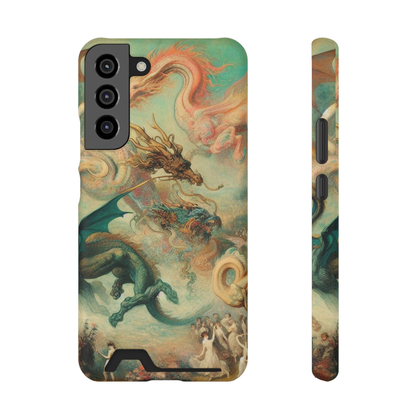 Degas Dreams of Dragons Phone Case with Card Holder - GALAXY