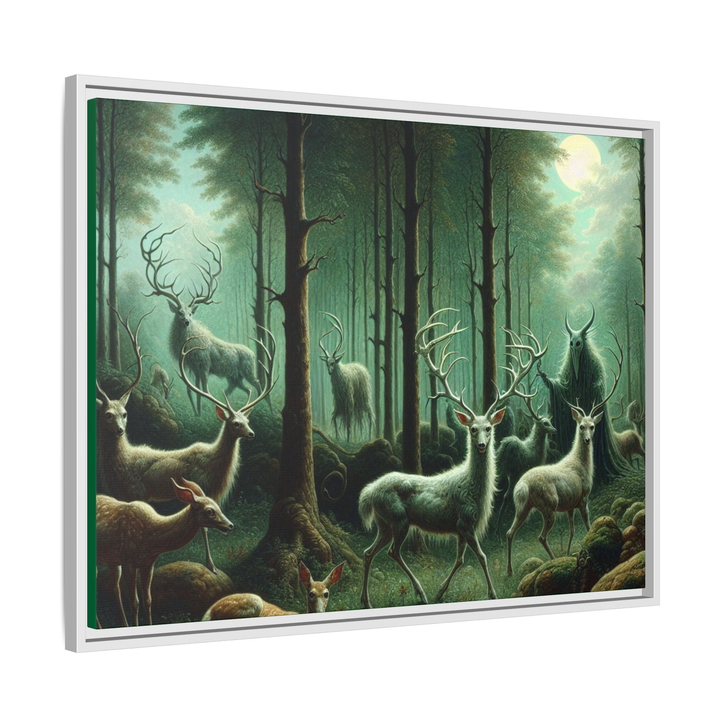 Wendigo Shepherd Canvas, Framed (Multi-color)